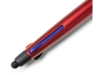 Ручка пластиковая шариковая SANDUR с чернилами 3-х цветов (красный)  (Изображение 3)