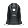 Рюкзак из RPET с фонариком (черный) (Изображение 6)