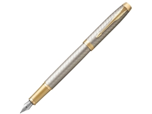 Перьевая ручка Parker IM Premium (серый/золотистый/серебристый) 