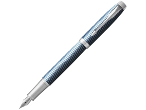 Перьевая ручка Parker IM Premium (голубой/серебристый) 