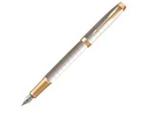 Перьевая ручка Parker IM Premium (белый/золотистый) 
