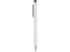 Ручка-стилус металлическая шариковая CANAIMA (белый)  (Изображение 2)