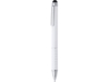 Ручка-стилус металлическая шариковая CANAIMA (белый)  (Изображение 3)