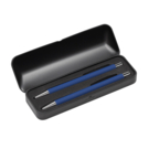 Набор &quot;Aurora&quot; (ручка+карандаш), покрытие soft touch (темно-синий с черным)