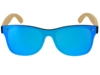 Солнцезащитные очки из бамбука с зеркальной линзой Rockwood Motion, синий (Изображение 5)