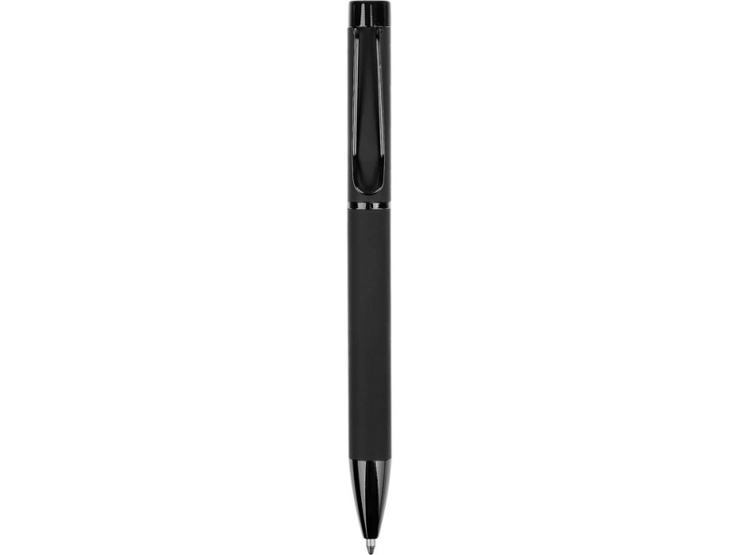 Металлическая шариковая ручка Black Lama soft-touch (черный)  (Изображение 2)