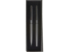 Набор из шариковой ручки и ручки-роллера с анодированным зеркальным слоем в подарочной коробке Monarch Black, черный (Изображение 9)