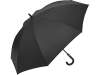 Зонт-трость 7915 Carbon с куполом из переработанного пластика, полуавтомат, черный (Изображение 1)
