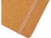 Блокнот Kilau из переработанной кожи , натуральный (Изображение 6)