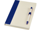 Блокнот A5 Dairy Dream с шариковой ручкой (синий/бежевый) 
