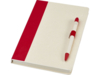 Блокнот A5 Dairy Dream с шариковой ручкой (красный/бежевый)  (Изображение 1)