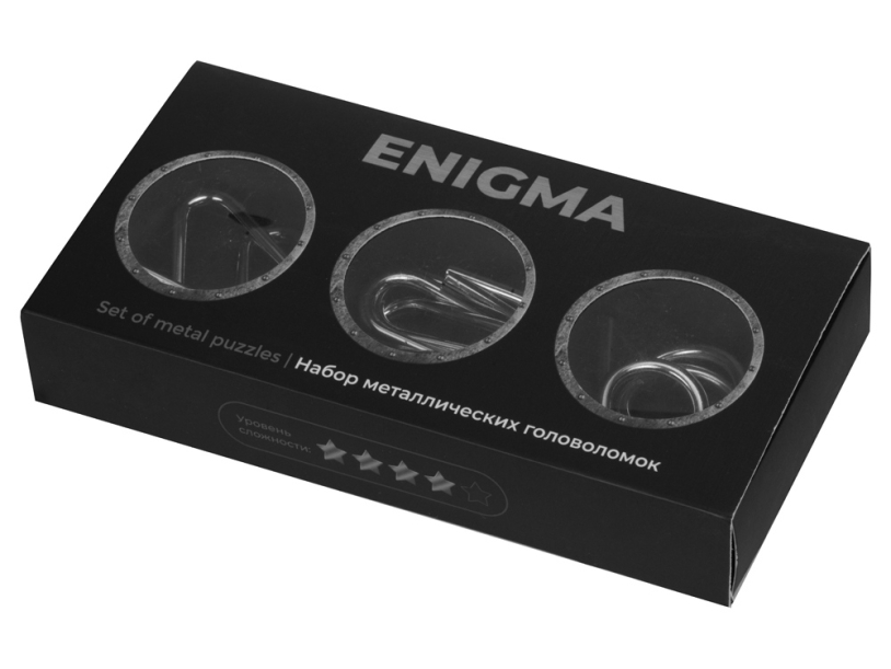 Набор из 3 металлических головоломок в мешочках Enigma (Изображение 6)