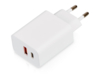 Сетевое зарядное устройство c выходами USB-A и USB-C Recharger, 10 Вт, белый (Изображение 1)