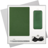 Подарочный набор Tweed, зеленый (ежедневник, ручка, аккумулятор) (Изображение 1)