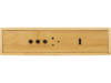 Часы настольные с беспроводной зарядкой Index, 10 Вт, бамбук (Изображение 5)