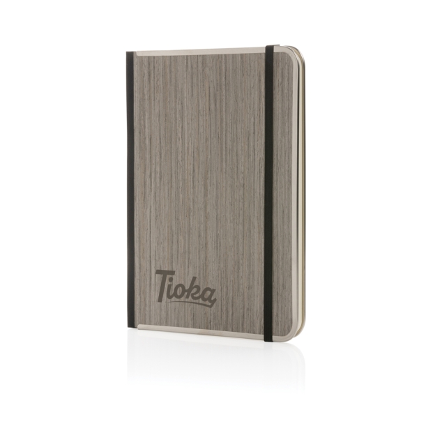 Блокнот Treeline в деревянной обложке FSC®, А5 (Изображение 3)