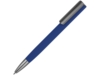 Ручка металлическая шариковая Insomnia soft-touch с зеркальным слоем (серый/темно-синий)  (Изображение 1)
