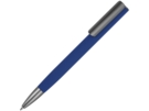 Ручка металлическая шариковая Insomnia soft-touch с зеркальным слоем (серый/темно-синий) 