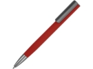 Ручка металлическая шариковая Insomnia soft-touch с зеркальным слоем (серый/красный) 