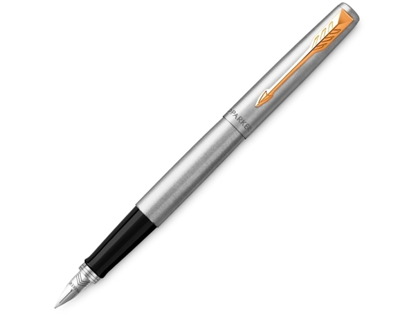 Ручка перьевая Parker Jotter Stainless, M (серебристый)  (Изображение 1)