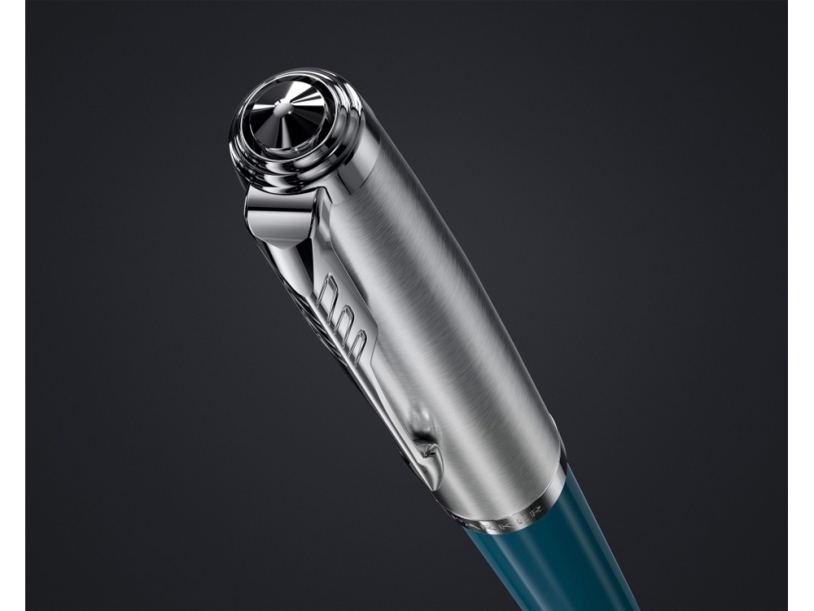 Ручка шариковая Parker 51 Core (бирюзовый/серебристый)  (Изображение 5)