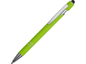 Ручка-стилус металлическая шариковая Sway soft-touch (зеленое яблоко) 