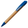 Ручка шариковая N17, бежевый/синий, бамбук, пшенич. волокно, переработан. пластик, цвет чернил синий (Изображение 1)
