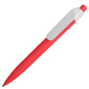 Ручка шариковая N16 soft touch, красный, пластик, цвет чернил синий (Изображение 1)