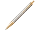 Ручка шариковая Parker IM Premium (серый/золотистый/серебристый) 