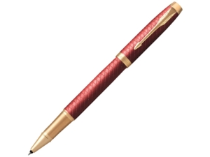 Ручка роллер Parker IM Premium (красный/золотистый) 