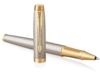 Ручка роллер Parker IM Premium (серый/золотистый/серебристый)  (Изображение 4)