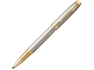 Ручка роллер Parker IM Premium (серый/золотистый/серебристый) 