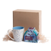 Набор подарочный BREEZE: кружка, чай, стружка, коробка, голубой (Изображение 1)