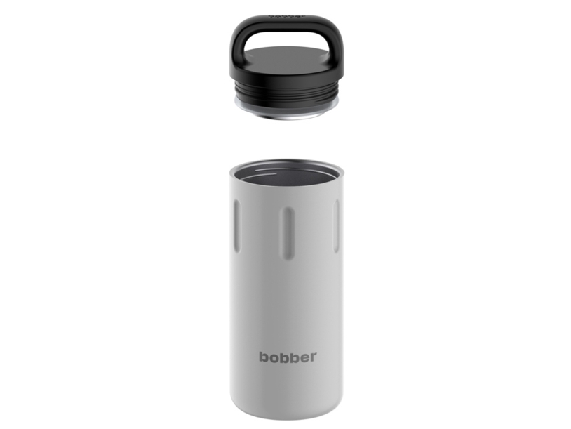 Вакуумный термос с керамическим покрытием бытовой, тм bobber, 590 мл. Артикул Bottle-590 Sand Grey  (Изображение 2)