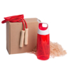 Набор подарочный INMODE: бутылка для воды, скакалка, стружка, коробка, красный (Изображение 1)