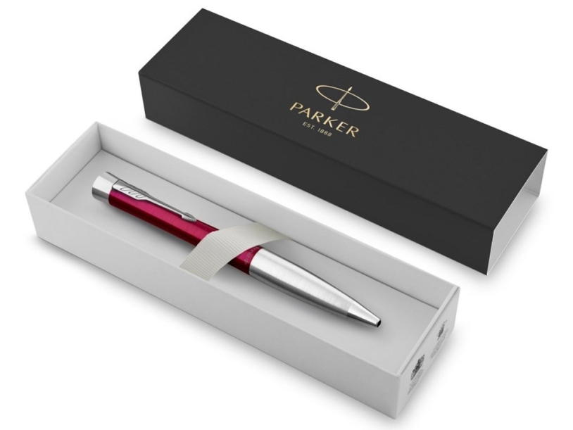 Шариковая ручка Parker Urban Vibrant Magenta CT, стержень: M, цвет чернил: blue, в подарочной упаковке. (Изображение 2)