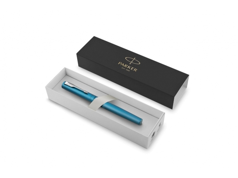 Перьевая ручка Parker Vector XL Teal CT, цвет чернил blue, перо: F, в подарочной упаковке. (Изображение 2)