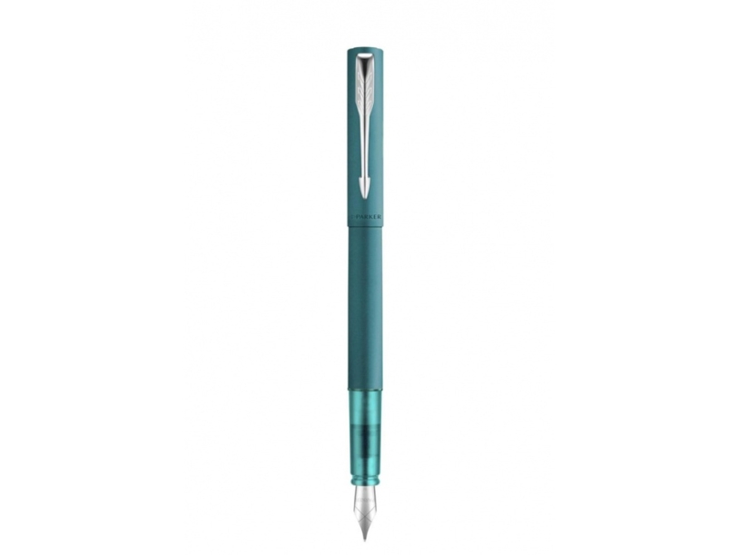 Перьевая ручка Parker Vector XL Teal CT, цвет чернил blue, перо: F, в подарочной упаковке. (Изображение 5)