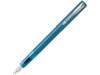 Перьевая ручка Parker Vector, F (синий/серебристый)  (Изображение 1)