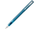 Перьевая ручка Parker Vector, F (синий/серебристый) 