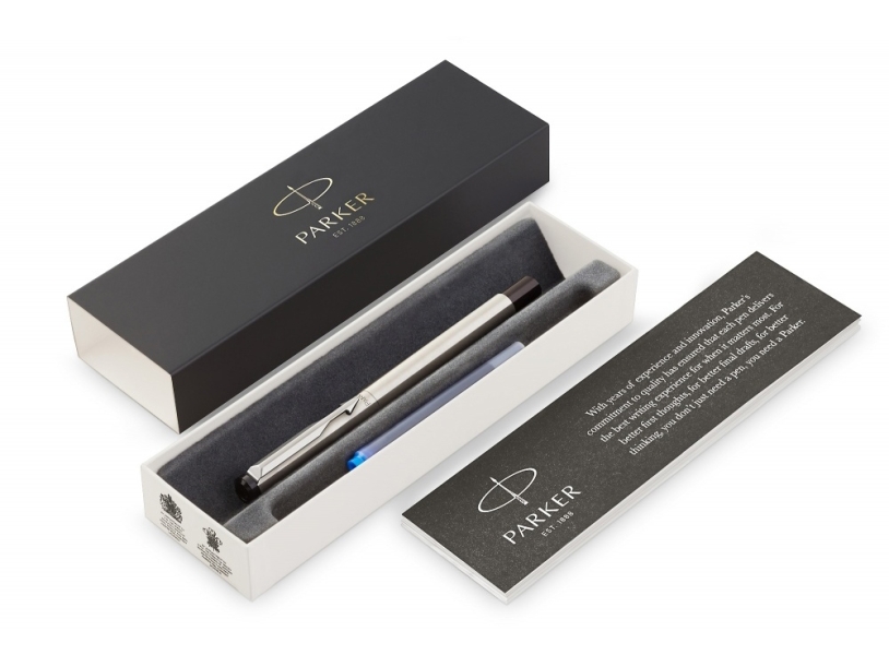 Ручка перьевая Parker Vector Standard Stainless Steel CT, серебристый (Изображение 2)