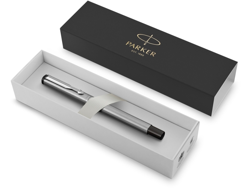 Ручка перьевая Parker Vector Standard Stainless Steel CT, серебристый (Изображение 6)