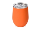 Вакуумная термокружка Sense Gum, непротекаемая крышка, soft-touch (оранжевый) 