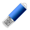 USB flash-карта ASSORTI (32Гб), синяя, 5,8х1,7х0,8 см, металл (Изображение 1)