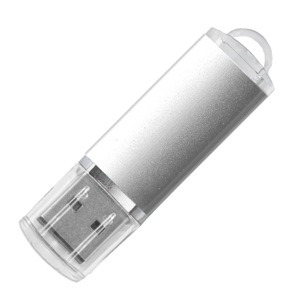 USB flash-карта ASSORTI (32Гб), серебристая, 5,8х1,7х0,8, металл (Изображение 1)