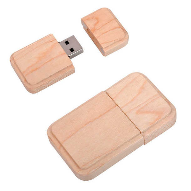 USB flash-карта "Wood" (8Гб),4,9х2,9х1,1см,дерево (Изображение 1)