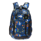Рюкзак TORBER CLASS X, черно-синий с рисунком &quot;Мячики&quot;, полиэстер, 45 x 32 x 16 см