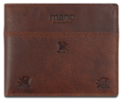 Бумажник Mano &quot;Don Leon&quot;, натуральная кожа в коричневом цвете, 12 х 9,5 см