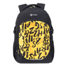 Рюкзак TORBER CLASS X, черно-желтый с принтом &quot;Буквы&quot;, полиэстер 900D, 46 x 32 x 18 см
