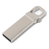 USB flash-карта CARABINE (16Гб), серебристая, 4,8х1,5х0,5 см, металл (Изображение 1)